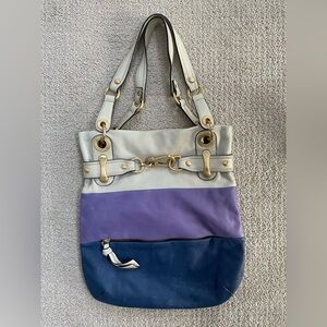 B. markowski tri-colored leather bucket bag